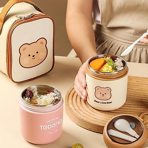 LITTLEDAISY | Soup Cup Vacuum Stainless Steel 304Lunch Box / Wadah Termos Soup Mini Thermal Stainles