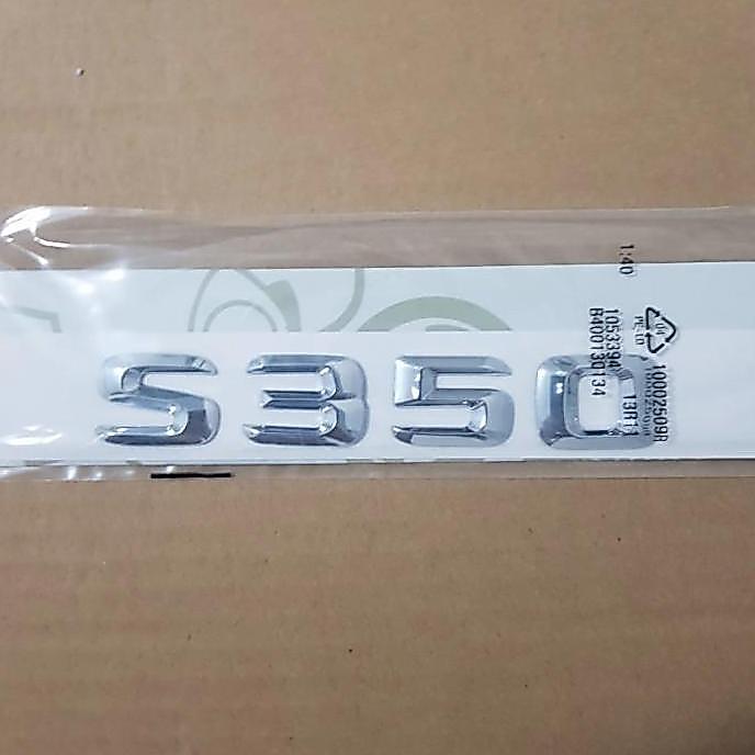 Banivestiwall - Emblem S350 Mercedes Benz / Emblem Tulisan S350 Mercy Original