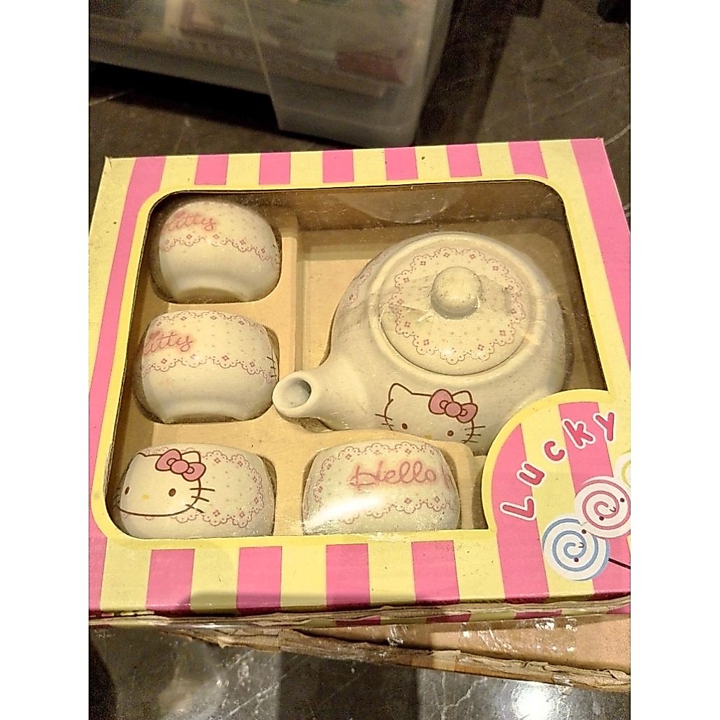 Tea Set Ceramic Hello Kitty