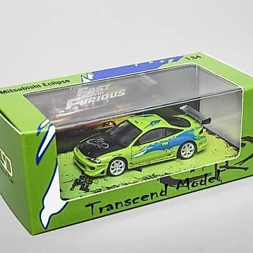 TRANSCEND 1/64 MITSUBISHI ECLIPSE FAST AND FURIOUS MODIFIED VERSION DIECAST MOBIL MAINAN MINIATUR AS