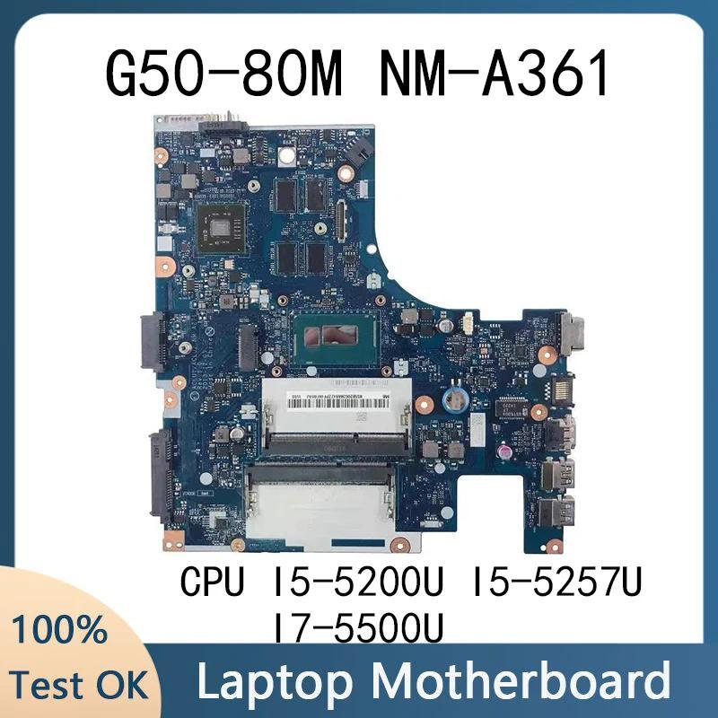 NM-A361 For Lenovo  G50-70 G50-80 Laptop With I5-5200U I5-5257U I7-5500U R5 M330 100% Test Work