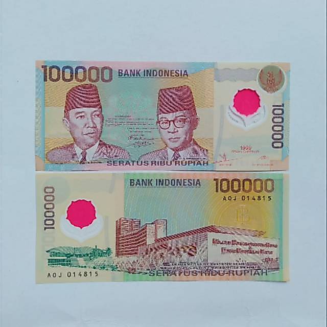 Uang Kuno 100.000 polimer sukarno hatta kondisi Premium baru