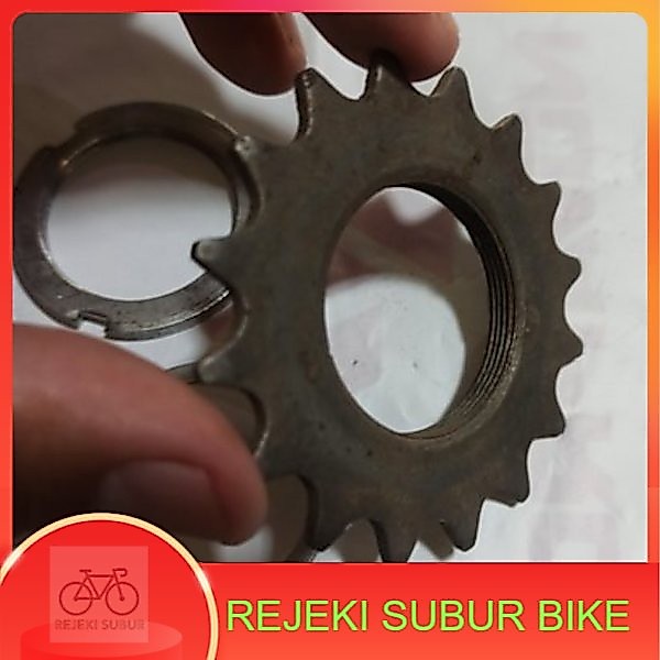Paket COG dan lockring lock ring 14t 18t gear gir sepeda Fixie BMX