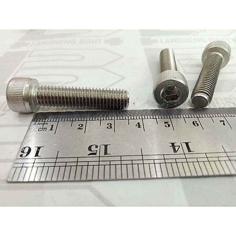 Baut L Stainless M8 X 35 (3,5cm) THE A2-70 M8x35