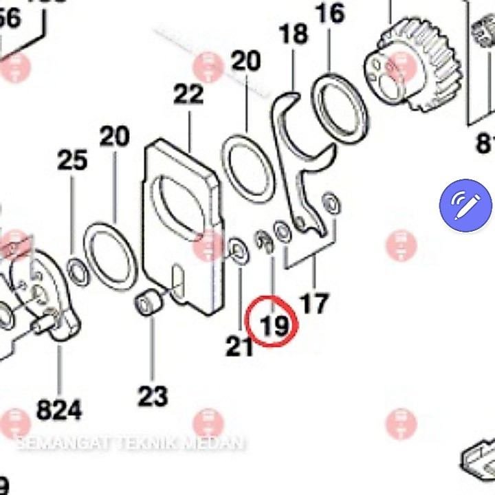 GST80PBE GST80PB LOCKING WASHER JIGSAW BOSCH GST 80 PBE PB 2916080907