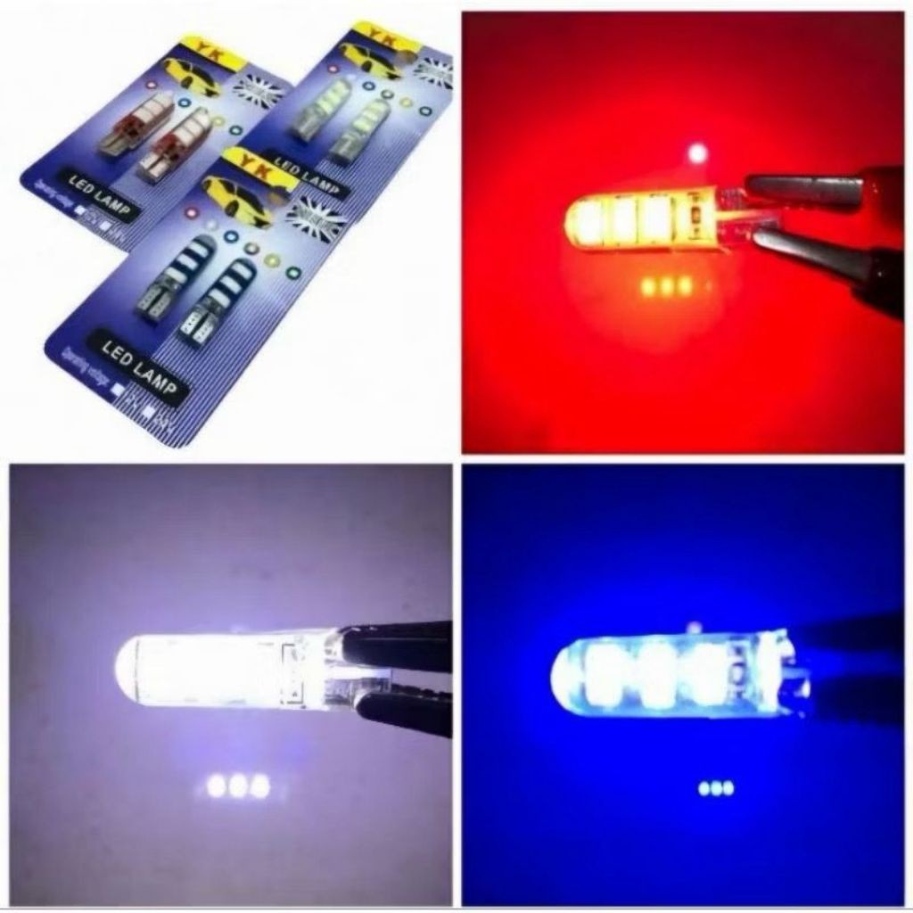 COD-SEIN T10 jelly 3 LED mata kedip flash kedip /kedip 3 LED motor mobil kedip flash/lampu senja fla