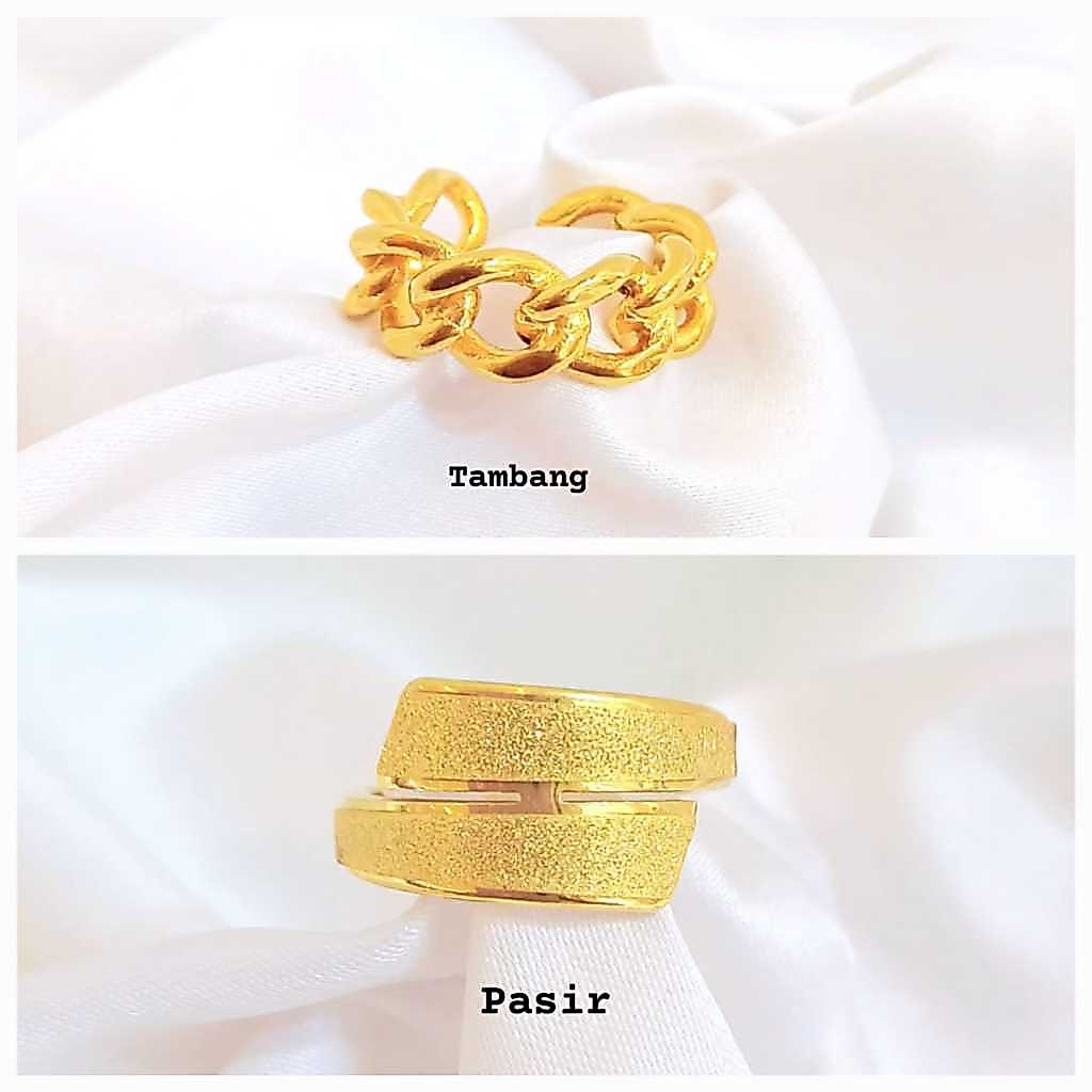 Cincin Titanium Spiral Pasir CCT-207