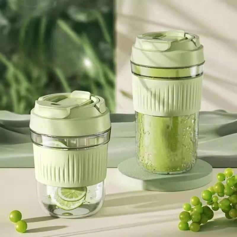 Cup with Straw Cup High Temperature Resistant Accompanying Glass Milk Cup