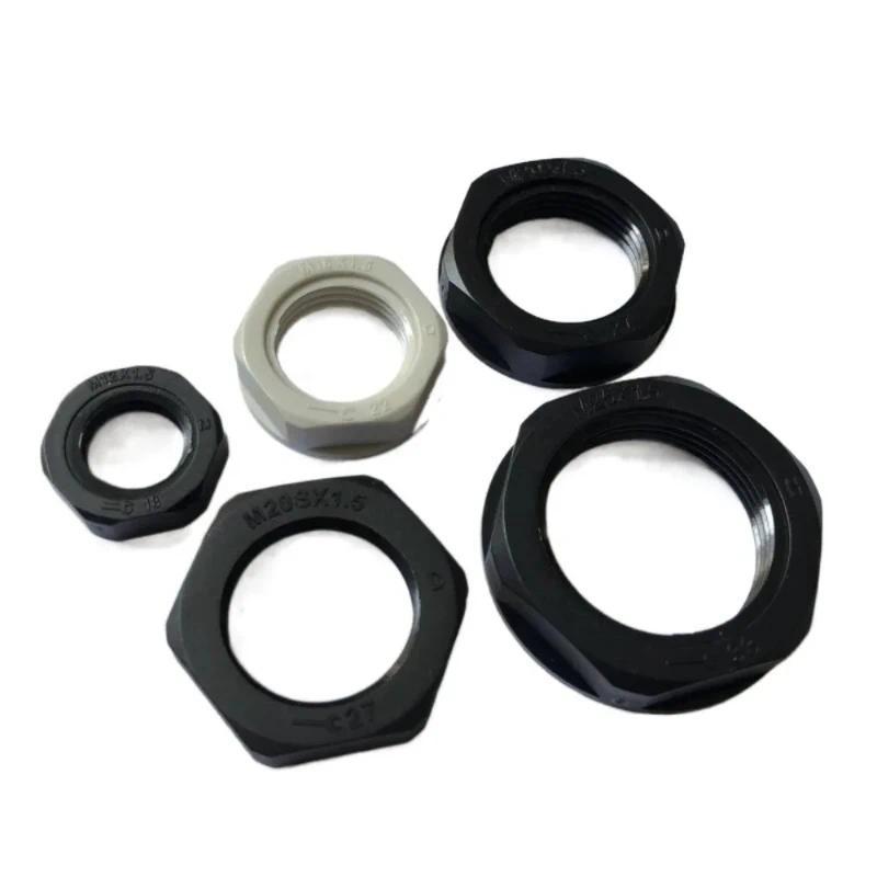 Nylon Plastic White/black M8 M10 M12 M14 M16 M20 M22 M32 Flange Nut for Insulation/anti Electricity 
