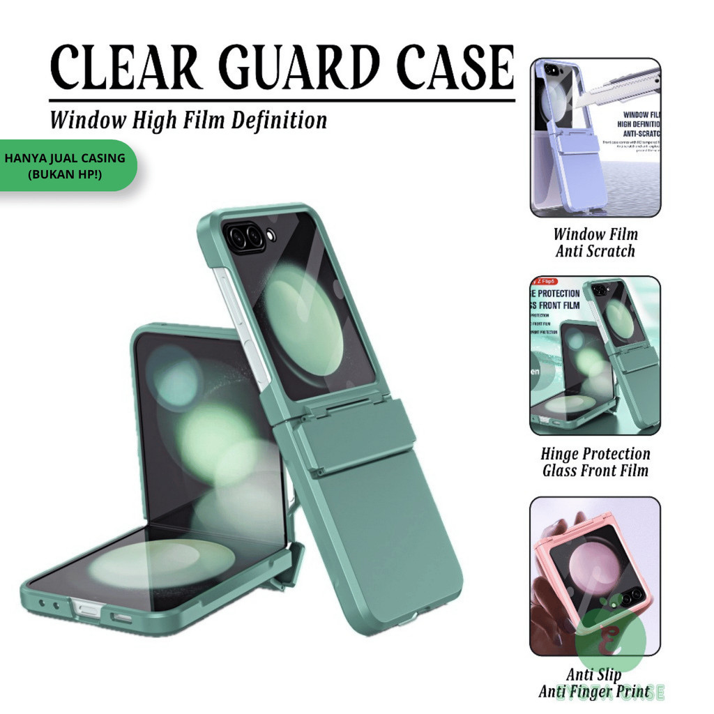 EY-265 CASE UNTUK SAMSUNG GALAXY Z FLIP 5 Z FLIP 6 Z FLIP 7 / ZFLIP5 ZFLIP6 ZFLIP7 CASING CASE CLEAR
