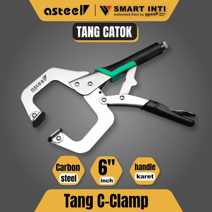 Tang Jepit Catok Kunci Mini Locking Plier C Clamp Swivel Lock Tang Jepit Catok - Tang Catok - Tang J