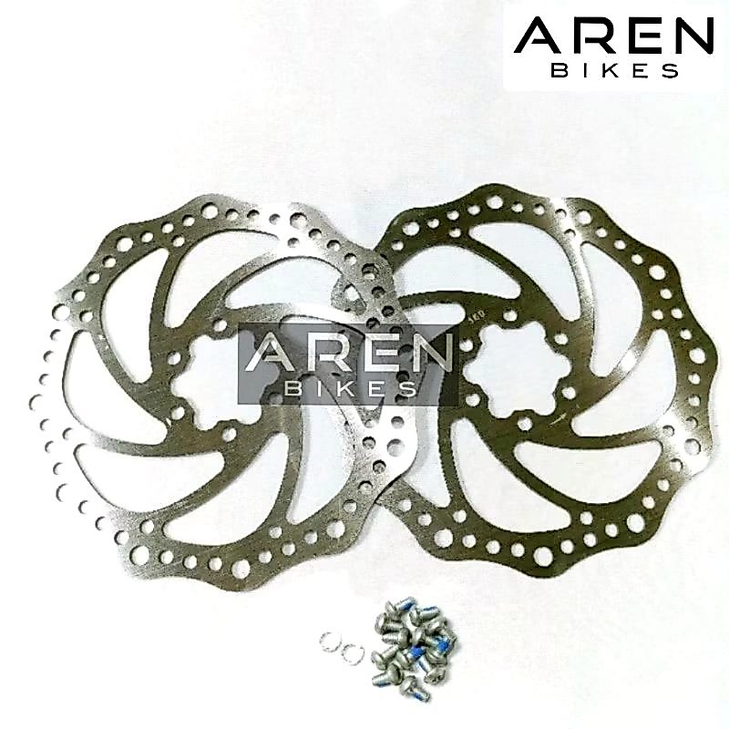 ROTOR PIRINGAN REM CAKRAM SEPEDA 160MM 160 MM 6 HOLE LUBANG DISC BRAKE MERK TREX BESI MTB SELI LIPAT