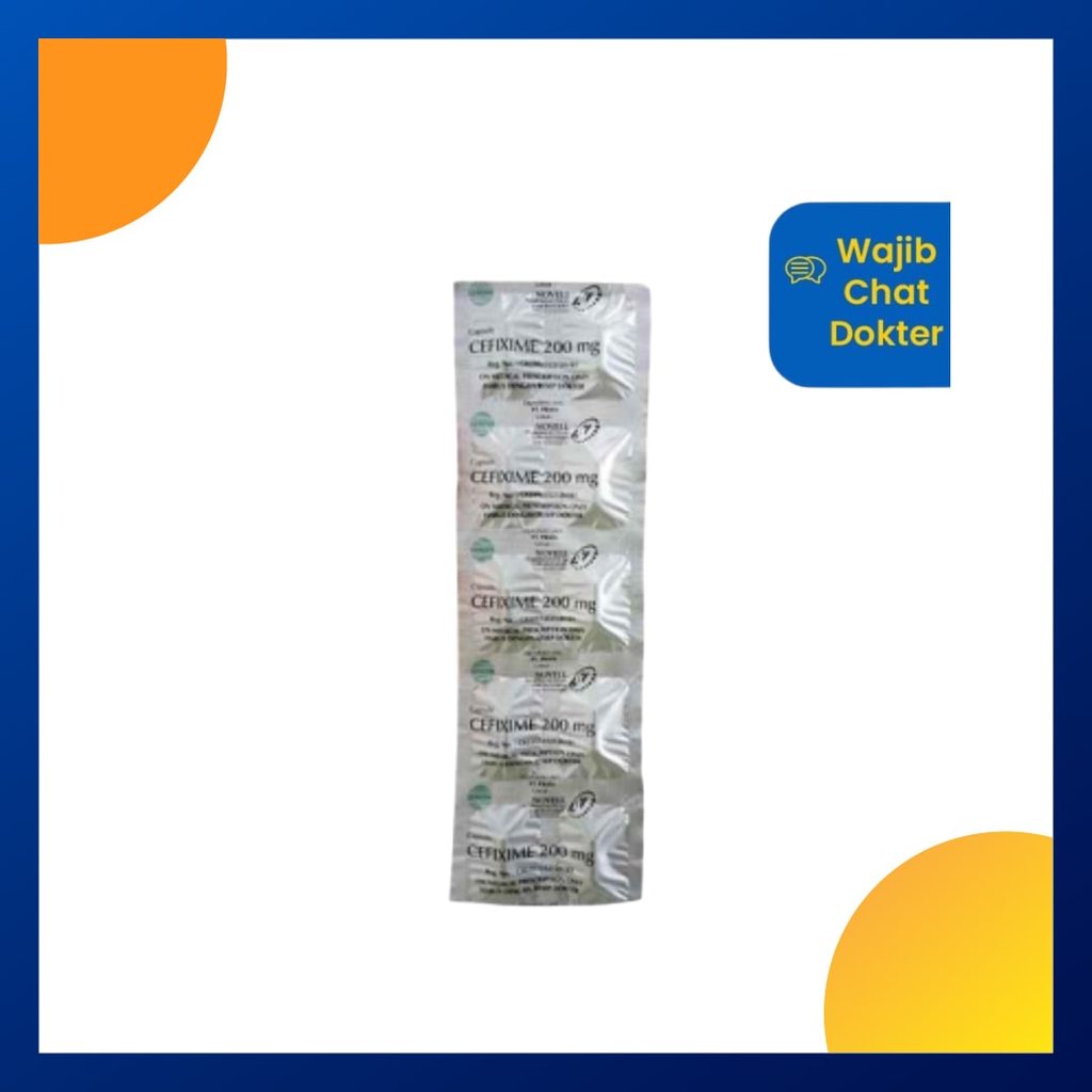 CEFIXIME GENERIK_01 200 MG 1 STRIP @ 10 KAPSUL