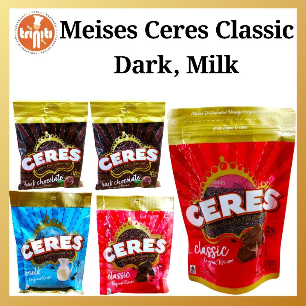 Meises Ceres Dark Chocolate Milk Chocolate 75gr, 140gr, 320gr