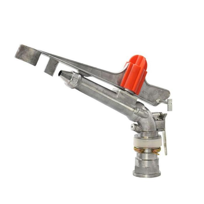 Sprinkler Besar 1.5 Inci Zinc Alloy Nozzle Alat Siram Pertanian Impact Rain Adjustable 360 Derajat