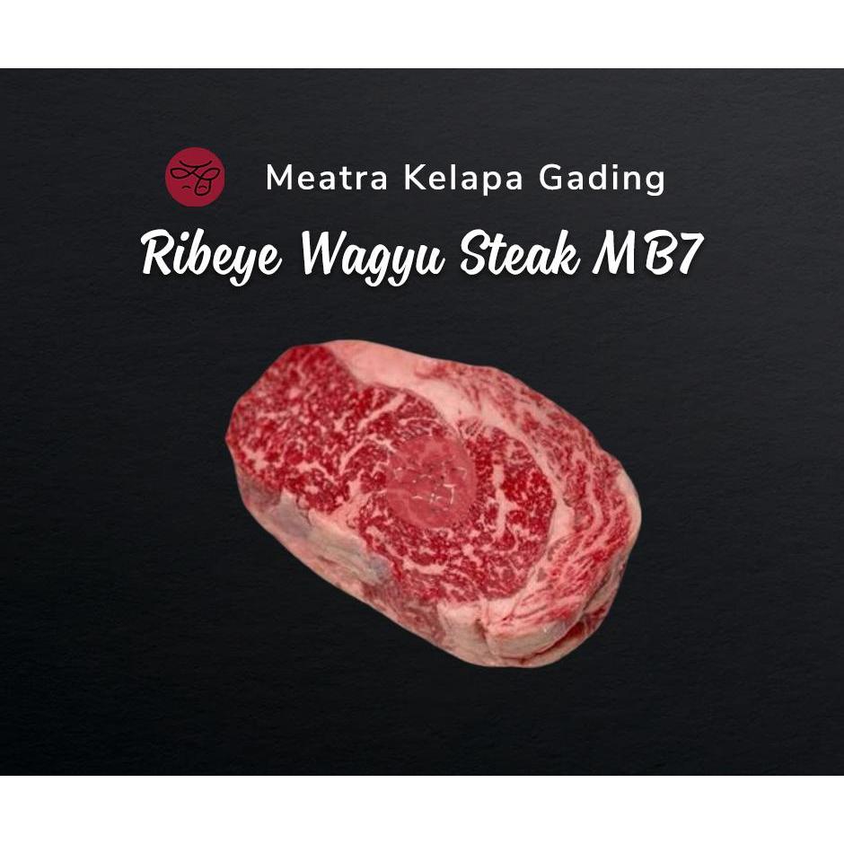 Ribeye Wagyu Steak MB7+ Premium Import - 300g Premium Ribeye Wagyu Steak MB 7