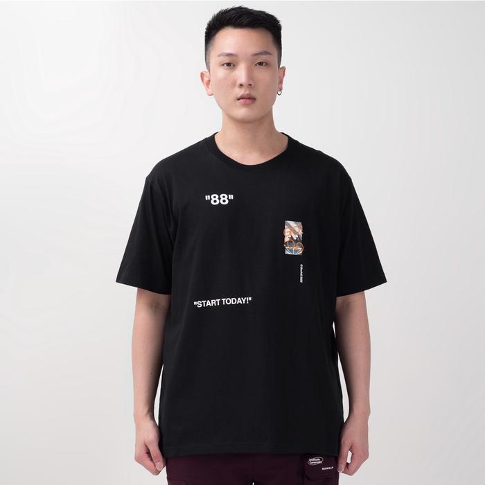 Benhill Baju Kaos Pria Oversized Fit 20s Combed Pendek Capsule Collection Hitam 364-55268 Nyaman - M