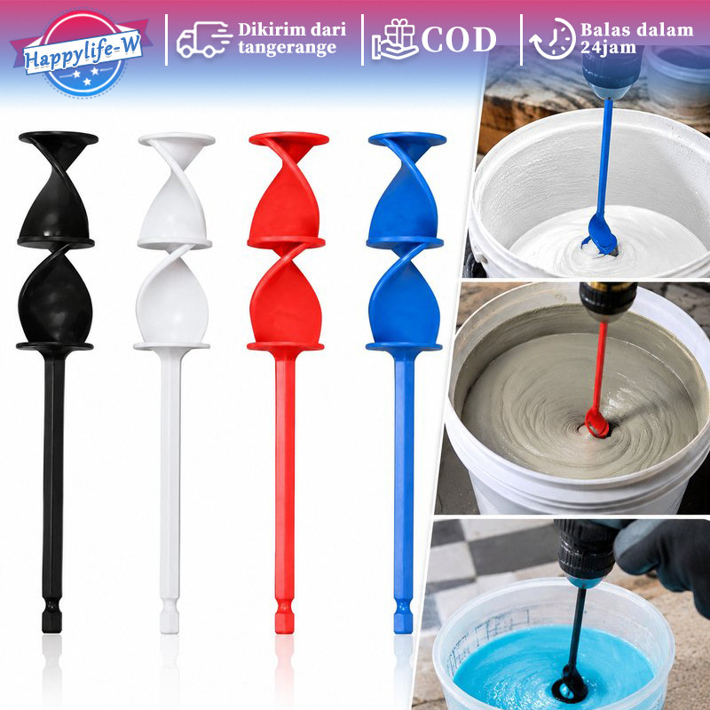 4pcs Pengaduk Resin Epoxy Mixer Resin Dayung Mixer Warna Mata Bor Serbaguna Untuk Cat Tinta