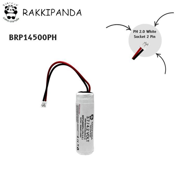 RakkiPanda Baterai Universal Li-ion 14500 RC Radio Control / Speaker Active Soket PH 2.0 Putih 2 PIN