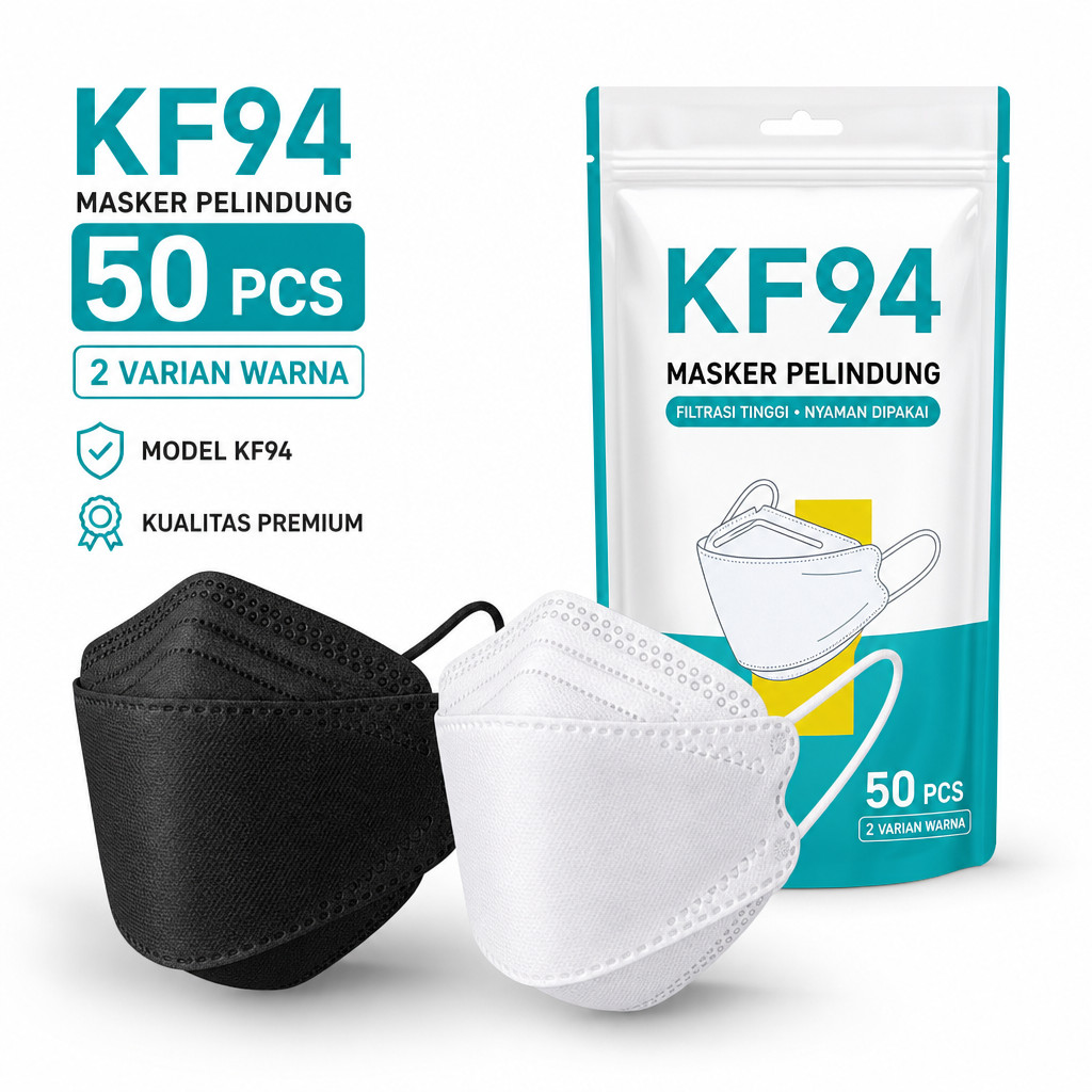 [FS GROSIR] 50 pcs Masker KF94 Anak Masker Anak & Dewasa Korea KF94 Anak 50pcs