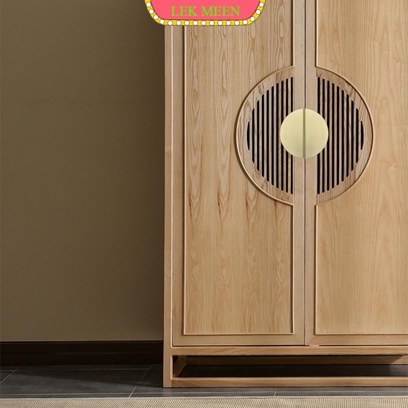 lekmeen- Tarikan Bulat Lemari Gold Handle Lemari Handle Bulat Lemari Handle Pintu Setengah Lingkaran