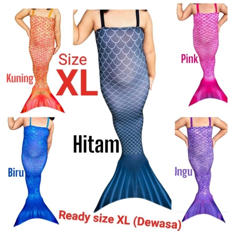 (BISA COD) Kostum Mermaid Jumbo dari ABG sampai Dewasa