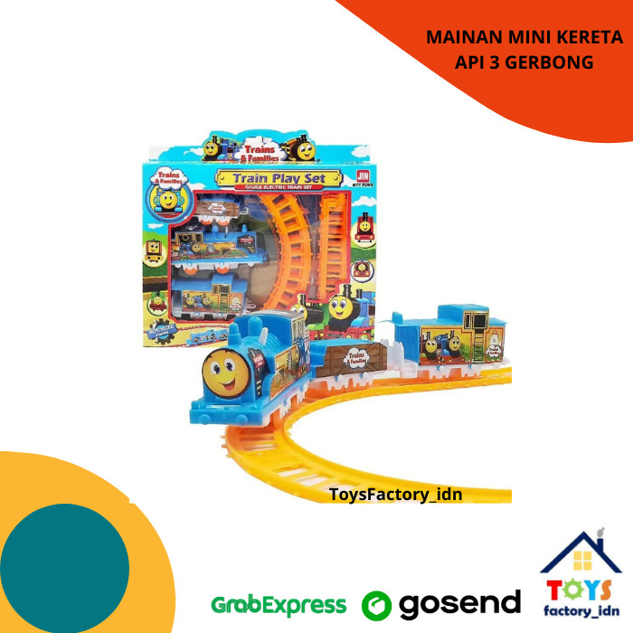 Mainan Anak Kereta Set 3 Gerbong Plastik