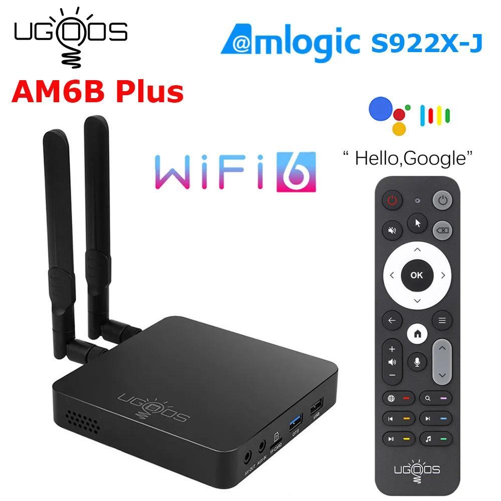 Original UGOOS AM6B PLUS Amlogic S922X-J 2.2Ghz Android 9.0 Smart Tv Box 4GB 32GB WIFI 6 10ision 2T2