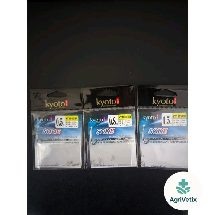 Kail Pancing Kyoto Sode no 0,1 0,3 0,5 0,8 1 1,5 Hook waderan murah berkualitas - 0,3