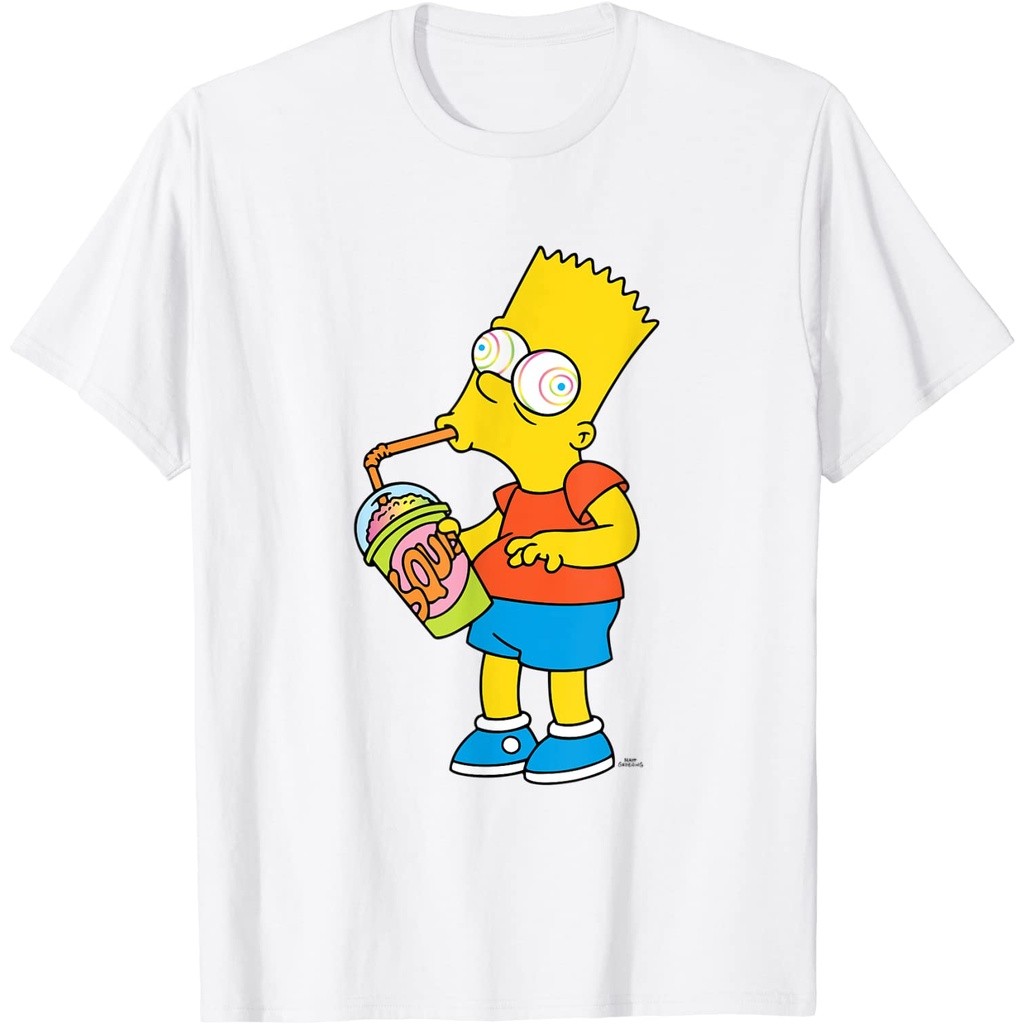 Kaos Baju Tshirt Dewasa The Simpsons Bart Simpson Squishee Brain Freeze