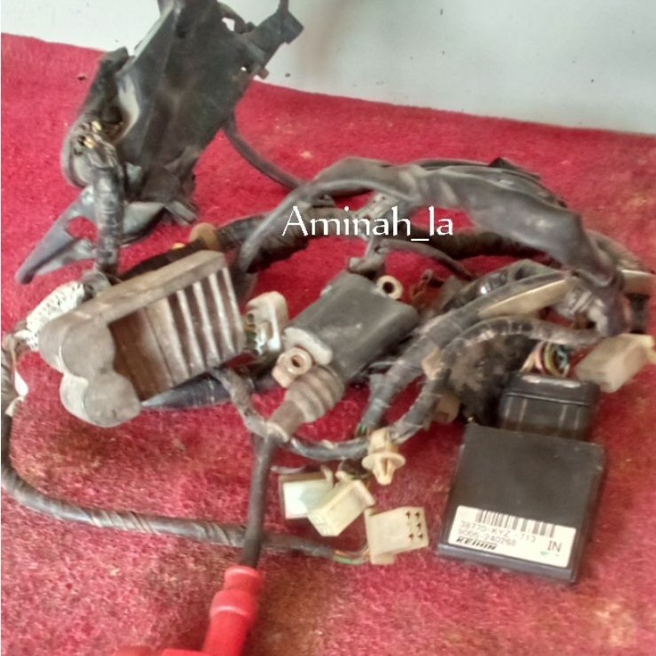kabel body Supra X 125 FI original copotan Full Set