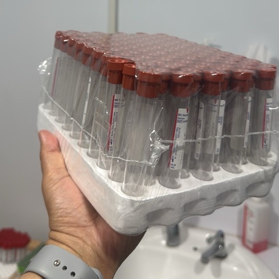 BD Vacutainer Tabung Serum Plain 10ml 16x100 PLBL RD 100 ED. 06/2027 #vacutainer #tabungmerah #tabun