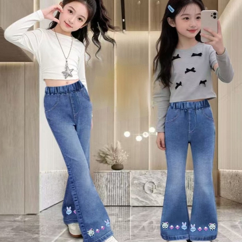 jeans import anak cewek usia 1-6 tahun / celana jeans panjang import anak cewek / jeans fashion impo