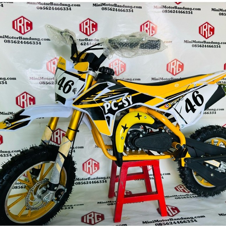 motor mini trail anak 49cc 2t matic rangka pipa PCSY