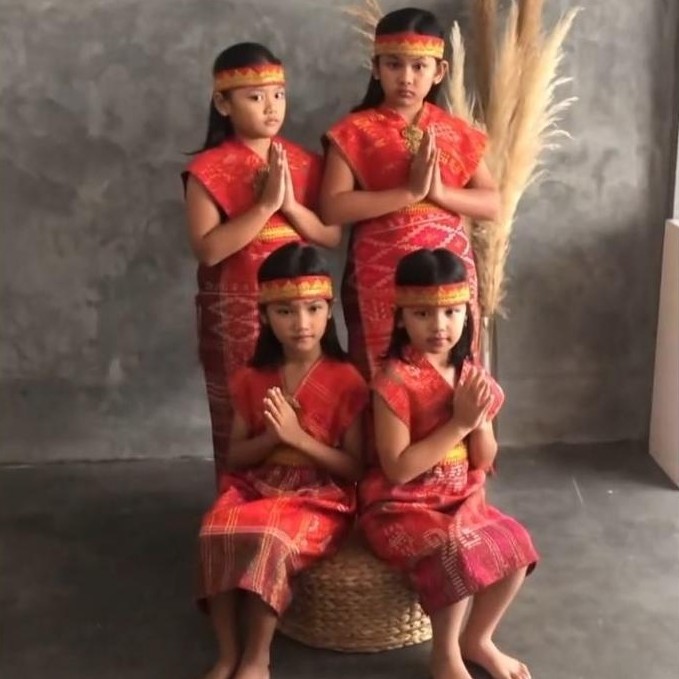 Diskon Baju Menari Adat Batak Anak Perempuan Ulos