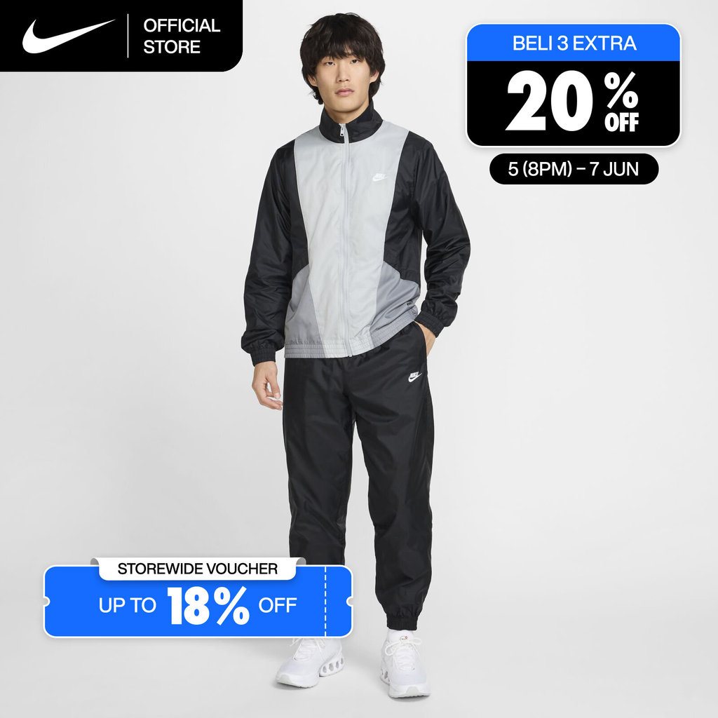 Nike Men's Club Woven Tracksuit - Black [HJ1986-010]