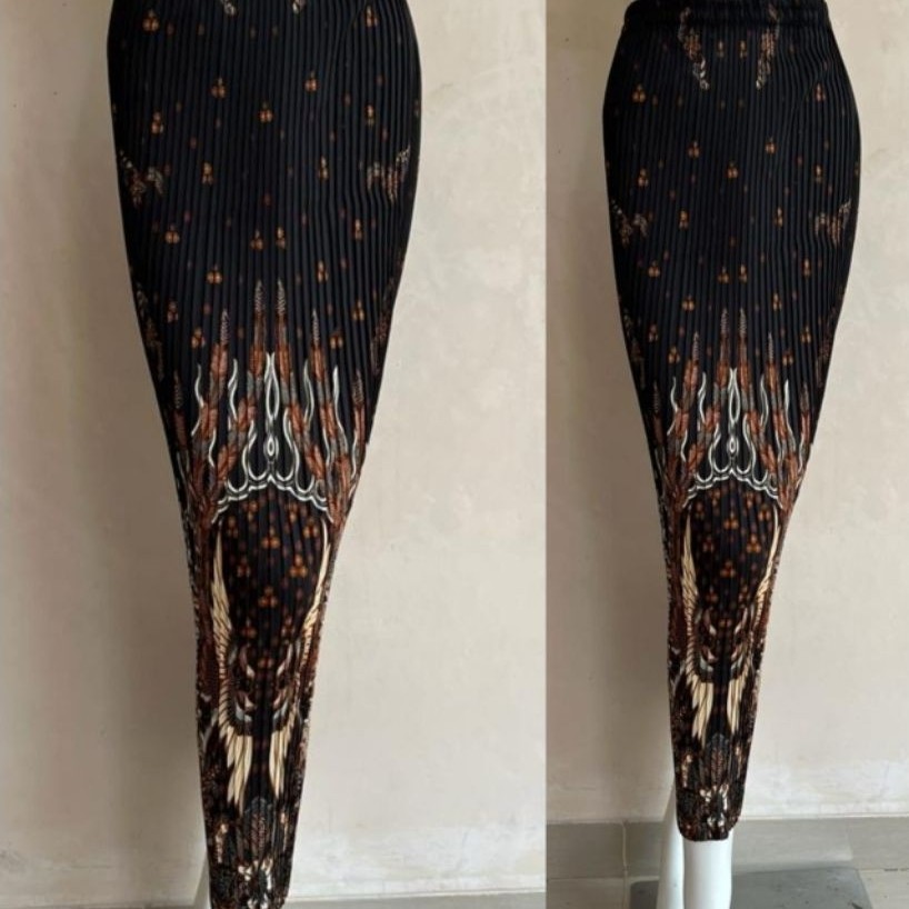 Rok Plisket Instan Motif Batik