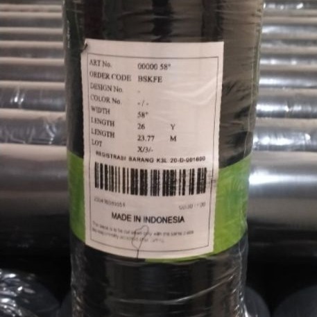 kain sipon jetblack (1 roll) untuk nikob/cadar, puring dll