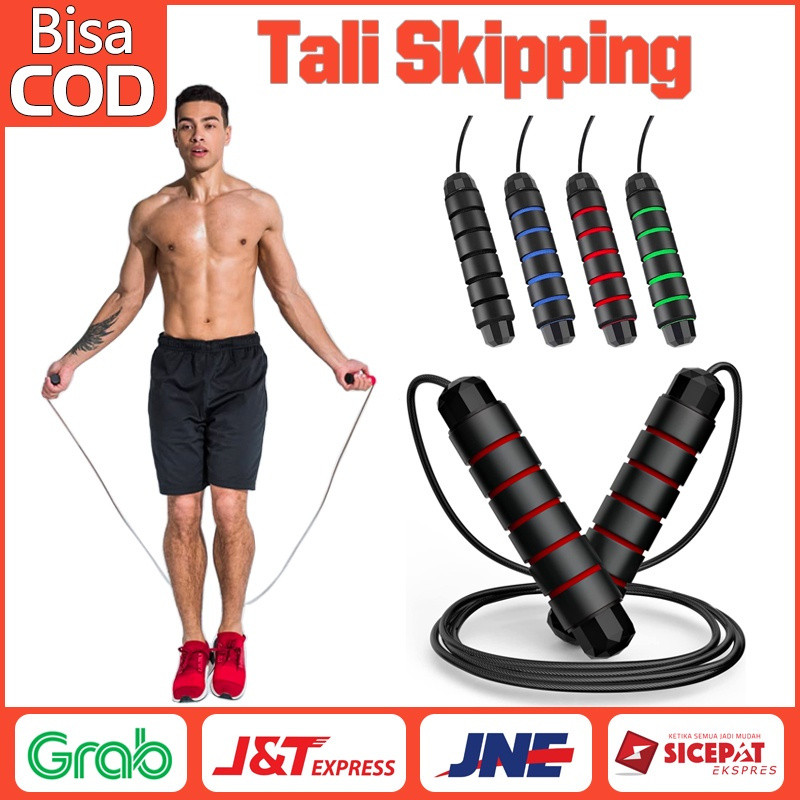 VILICO Skipping Jump Rope / Lompat Tali Premium Ukuran 3M tali mudah disesuaikan untuk Anak dan Dewa