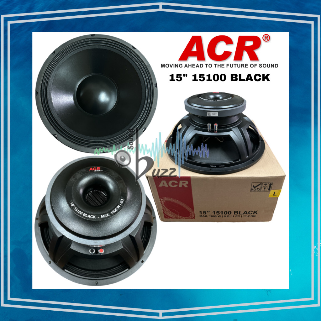komponen Speaker ACR 15100 Black Speaker ACR 15 Inch Black Series ACR Subwoofer