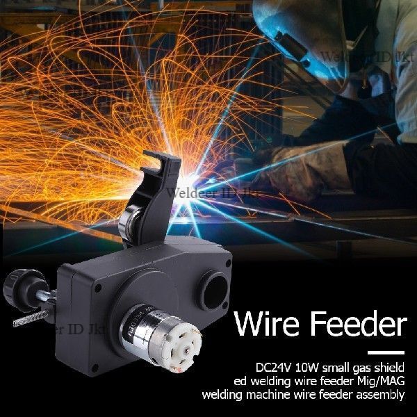 Wire Feed Motor 24V 10W Komponen Penggerak Kawat Las Mesin MIG Welder Feeder Assembly Alat Dorong Ka