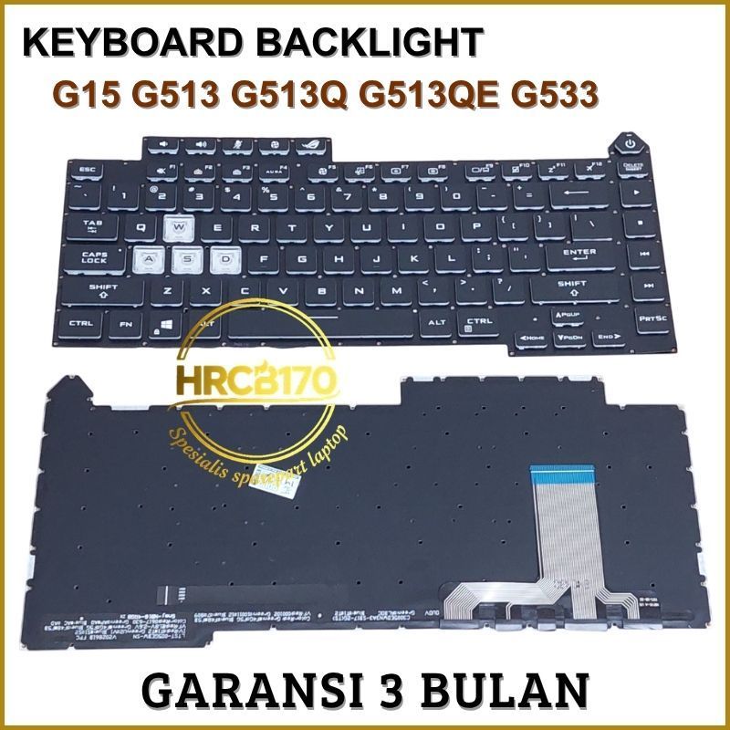 Keyboard For Asus ROG Strix G15 G513 G513QR G513QC G513QE BACKLIGHT -HRCB