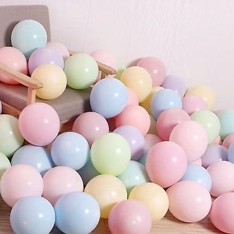 Isi 100 Balon Pastel/Macaron Merk Decotex/Yuhang/Shuainan Dll Ukuran 12 In