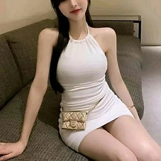 Tahan Lama Dress Bodycon Tali Leher Korean Style Slimfit Body Sexy Club Malam Baju Lc Hot Terbaru Ke