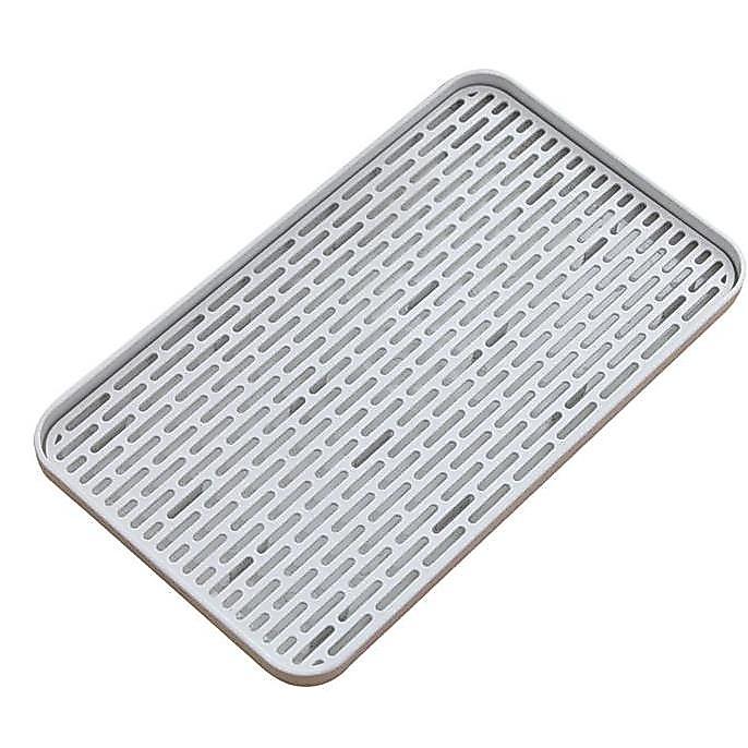 Nampan/Draining Board Tatakan Gelas dan Alat Makan alas cuci walnut tahan lama random piring [Terbai