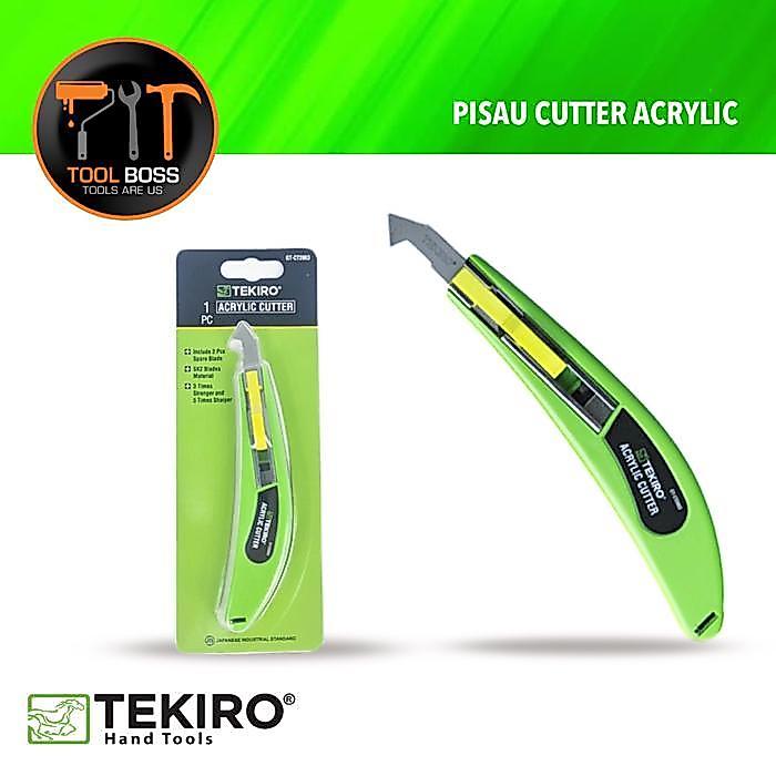 TEKIRO PISAU CUTTER ACRYLIC PEMOTONG CUTTING AKRILIK HPL