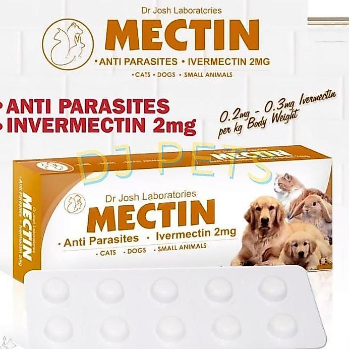 terbaru Mectin Anti Parasites Ivermectin 2mg Obat anti parasit dan cacing pencernaan untuk anjing ku