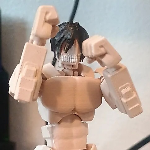 Dummy 13 Eren Yeager Attack Titan Figure Viral DIY Belum Rakit Action Figure AOT Koleksi Anime Wajib