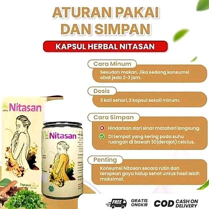 Nitasan Obat Herbal Suplemen Kesehatan 12 Kapsul Original Aman Alami untuk Kesehatan Anda