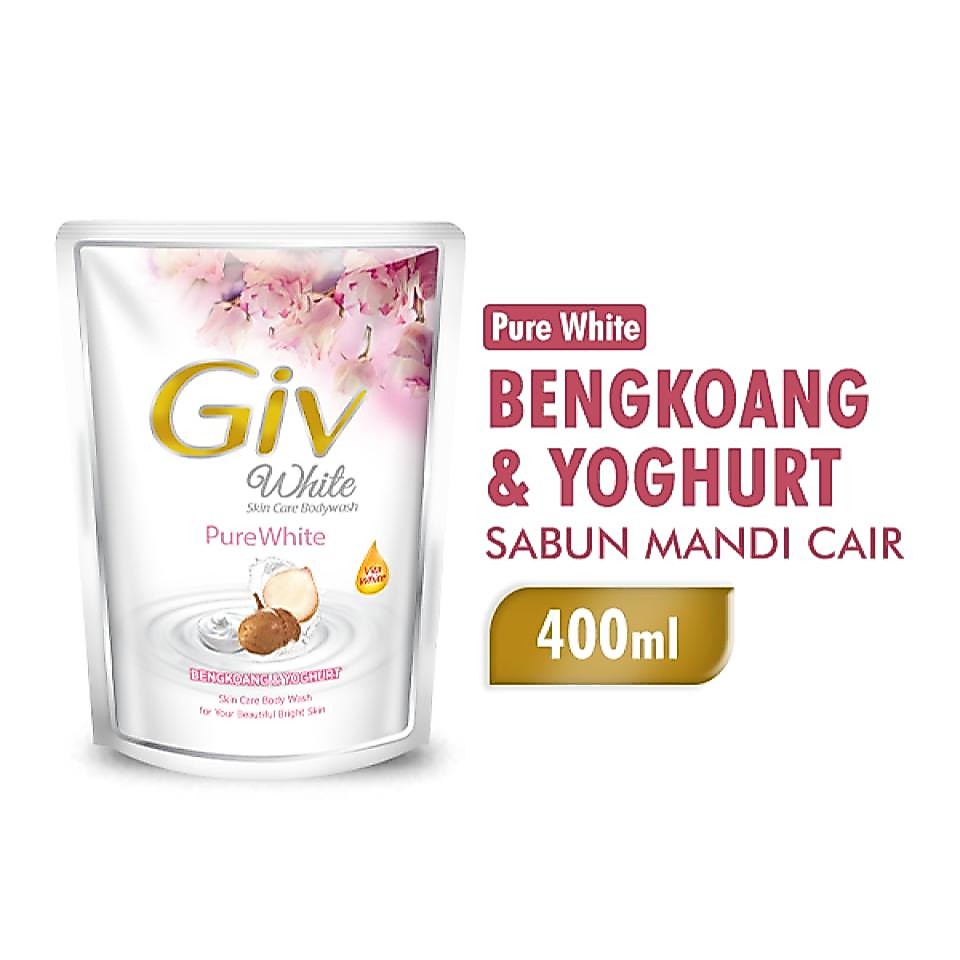 Giv White Sabun Mandi Cair Bengkoang Pouch 400 ml - Gambar 2